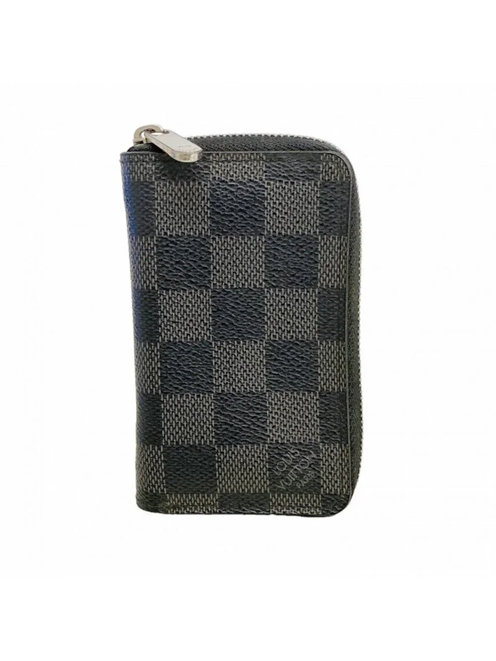Louis Vuitton Coin Case Damier Graphite Zippy Purse Black